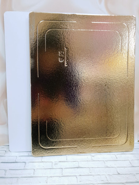 Подложка прямоугольная 40*60 см 1,5мм золото/жемчуг