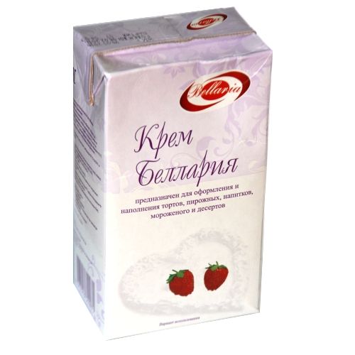 Сливки Беллария Крем на растительных маслах для взбивания 1 л