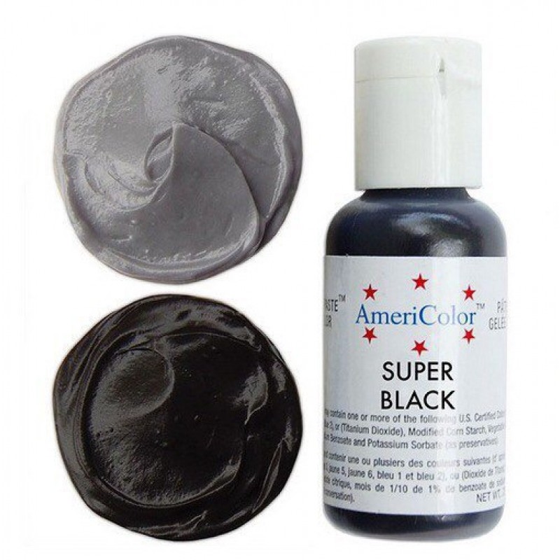 Гелевый краситель AmeriColor "SUPER BLACK"21гр