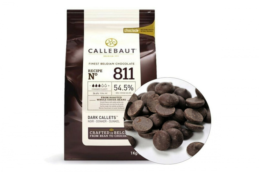 Бельгийский Шоколад Callebaut - Темный 54,5%,2,5кг