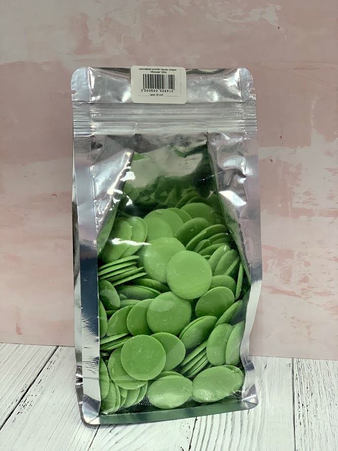 Шоколадная цветная глазурь "яблочная" 200гр