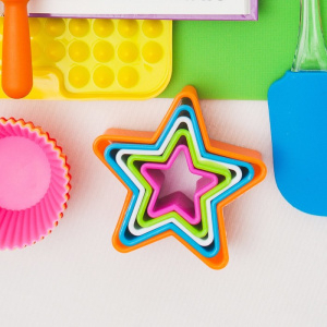 Набор форм для печенья "Звезда" цвет МИКС