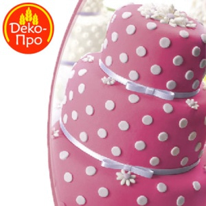 Мастика сахарная ванильная Розовая, 600г.