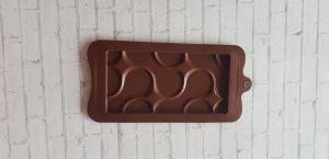 Форма силиконовая для шоколада "Волны"