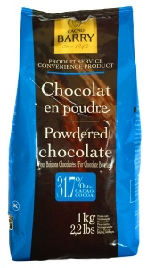 Горячий шоколад какао порошок с добавками для напитков Cacao BARRY 200 гр  31,7%