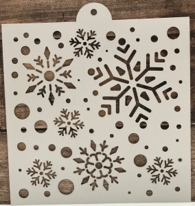 Трафарет "Снежинки" крупные 20*20см