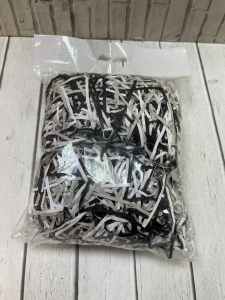 Наполнитель для коробок "Черно-бело-серый" микс 50г