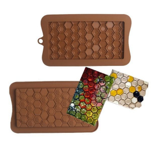 Силиконовая форма для шоколада и мастики "Медовые соты"