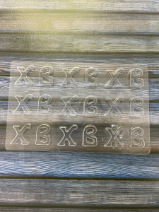 Форма для шоколада "ХВ"  пластик 