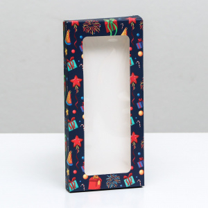 Коробка для шоколада с окном Подарки