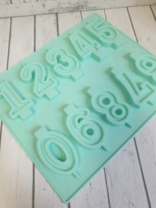 Цифры силиконовая форма для мастики, шоколада, свечей