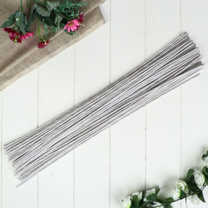 Проволока флористическая 26х12 белая 0.4 мм 20 шт