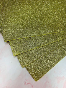 Бумага для декорирования подложек А4 10шт Золото