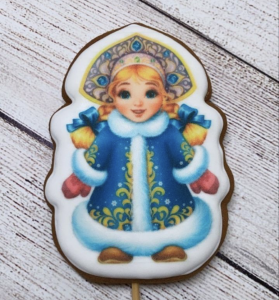Пряничный топпер "Снегурочка"