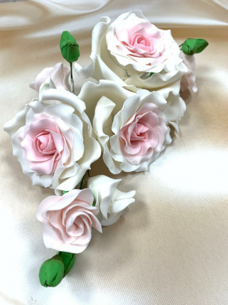 Сахарные цветы для торта