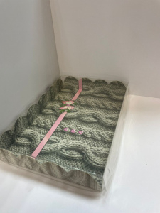 Коробка для печенья и пряников "Вязанка" 22*15*3