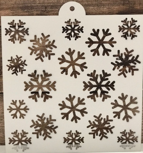 Трафарет "снежинки" 20*20см