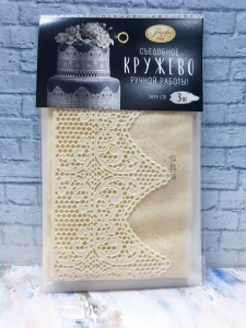 Кружево Парфэ Белое перламутровое "Вид 5" 36*9см 3шт