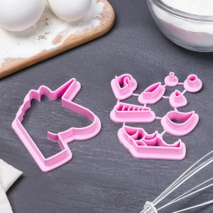 Набор выемок кондитерских "Единорог",3шт