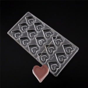 форма для шоколада поликарбонатная Сердечки