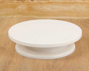 Стол поворотный,Пластиковый Белый 32см