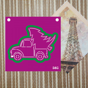 Трафарет и форма Грузовик с елочкой