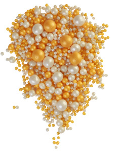 Жемчуг Золото-белый №234 50