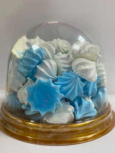 Набор безе в колбе бело-голубые - 60г