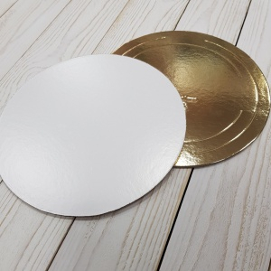 Усиленная подложка 14см - 3,2 мм, золото/ жемчуг