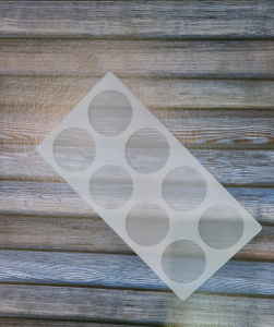 Силиконовая форма для шоколада и мастики "Круги" 8 ячеек