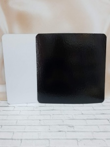 Усиленная подложка 34*34см - 3,2 мм черно/белая