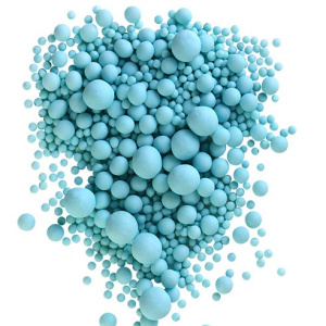 Посыпка микс матовая из рисового драже в глазури "Голубая" 50гр.