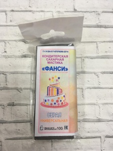 Мастика для торта Фанси - СЕРАЯ 100гр