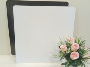 ПОДЛОЖКА 39*39см 3,2 мм золото/Белая