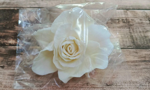 Сахарные цветы, роза большая 1 шт 
