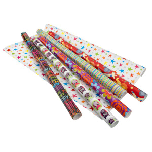 Упаковочная бумага для подарков (ассорти)