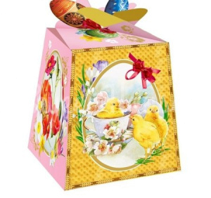 Подарочная коробка "Пасхальное утро" 11х10,5х8,5