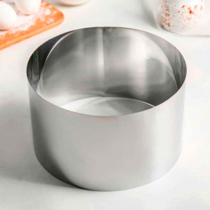 Кольцо для выпечки диаметр 22 см, высота 14 см, нержавеющая сталь