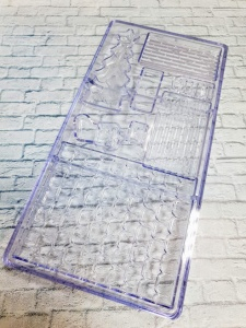 Форма для шоколада поликарбонатная "Дом Деда Мороза"