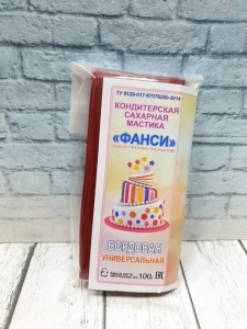 Мастика для торта Фанси - БОРДОВАЯ 100гр