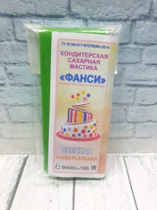 Мастика для торта Фанси - Зеленая 100гр