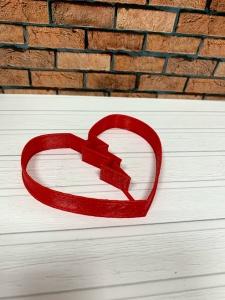 Формы для Пряников и печенья, Сердце пополам 9см