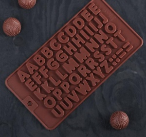 Силиконовая форма для шоколада Алфавит английский