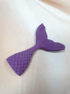 Сахарная фигурка "Хвост русалки" Сиреневый