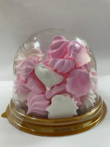 Набор безе в колбе бело-розовые - 60г