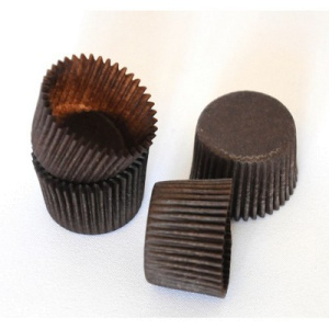 Капсулы бумажные "Коричневые" 35*25 20 штук