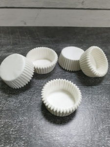 Капсулы  бумажные круглые, Белые 3*2 30шт.