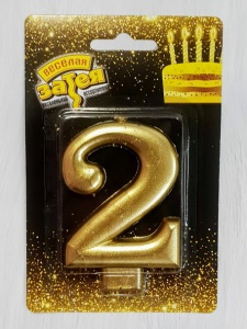 Свеча для торта "Цифра 2"