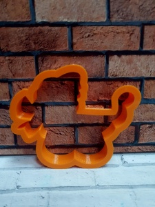 Форма "Детская коляска с бантиком" 9 cm