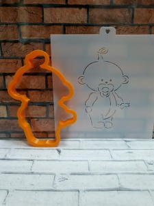 Трафарет+форма "Малыш" 9см